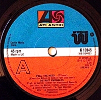 Feel The Need/ Love Has Come To Me (atlantic 45s)