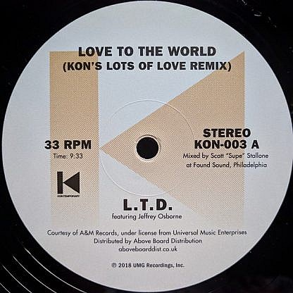 Love To The World (Kon'S Lots Of Love Remix)