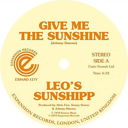 Give Me The Sunship/I'M Back For More (Limited Numbered Coloured Vinyl)