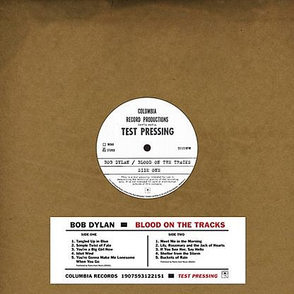 Blood On The Tracks - Original New York Test Pressing
