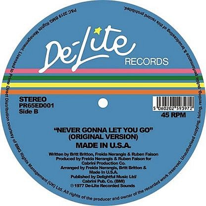 Never Gonna Let You Go (Original/Theo Parrish Mix)