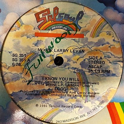 I Know You Will (Mix By Larry Levan)