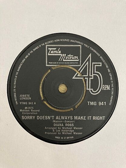 Sorry Doesn't Make It Right / Together