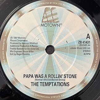 Papa Was A Rolling Stone 1987 remix | Aint Too Proud To Beg