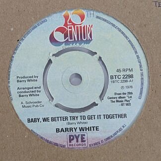 Baby We Better Try To Get It Together