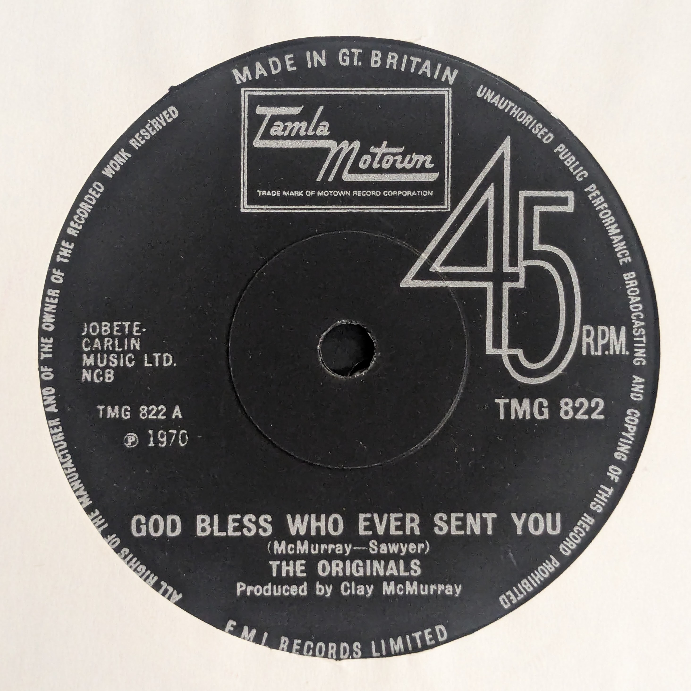 God Bless Who Ever Sent You / I Like Your Style / Baby I'm For Real