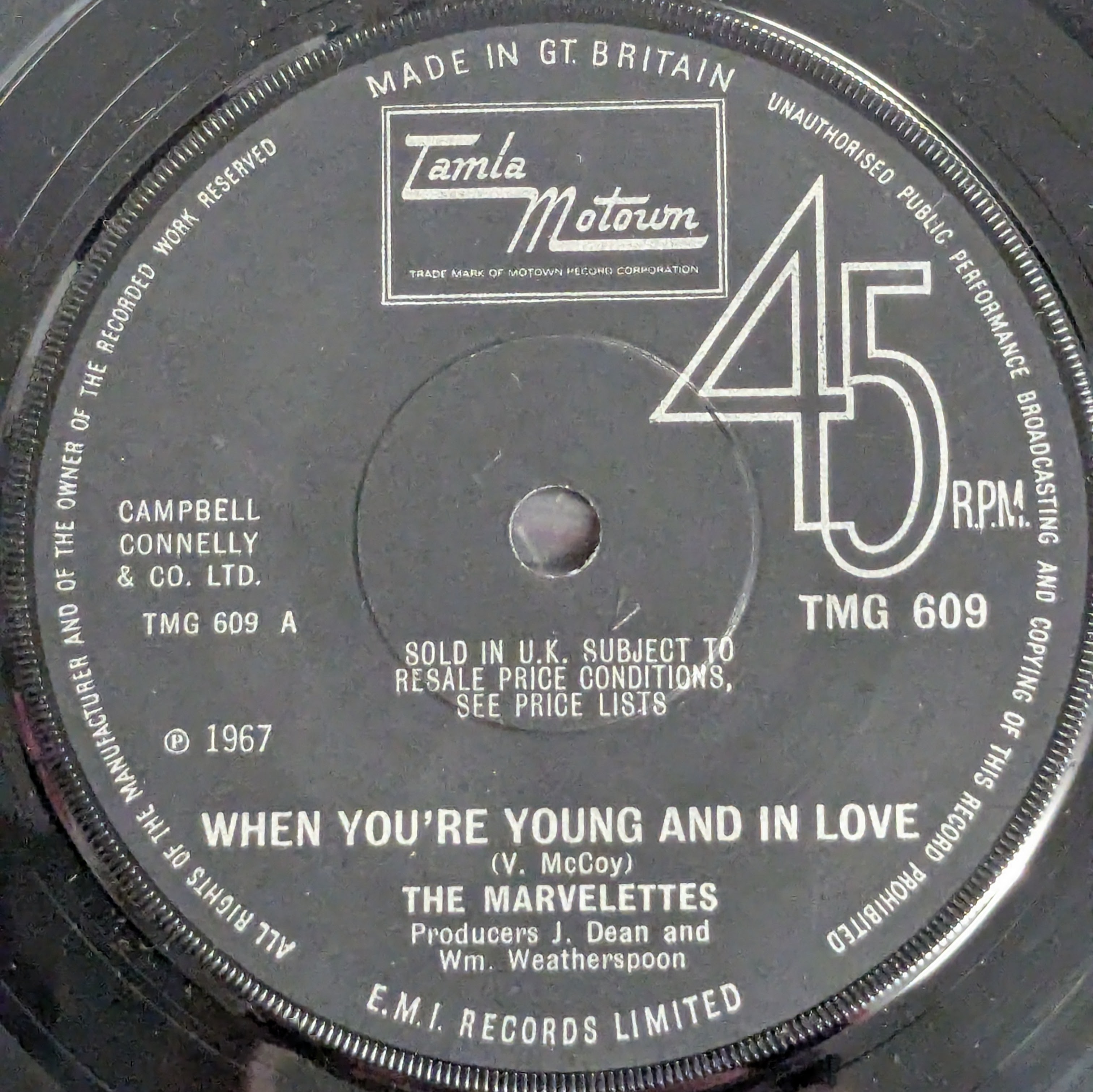 When You're Young And In Love / The Day You Take One (You Have To Take The Other)