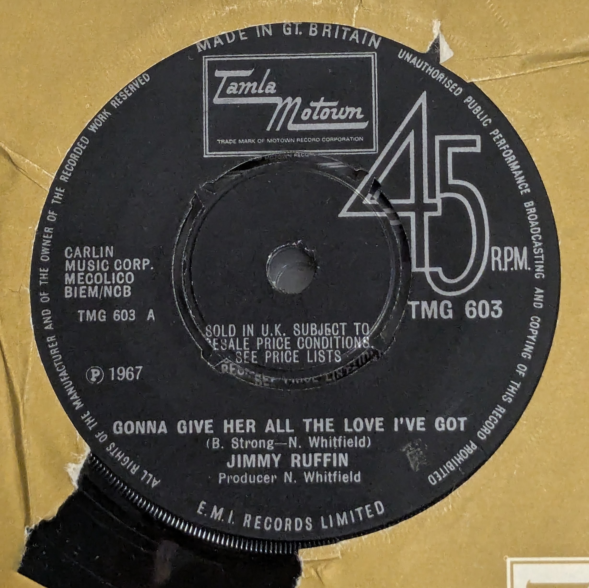 Gonna Give Her All The Love Ive Got / World So Wide Nowhere To Hide (From Your Heart)