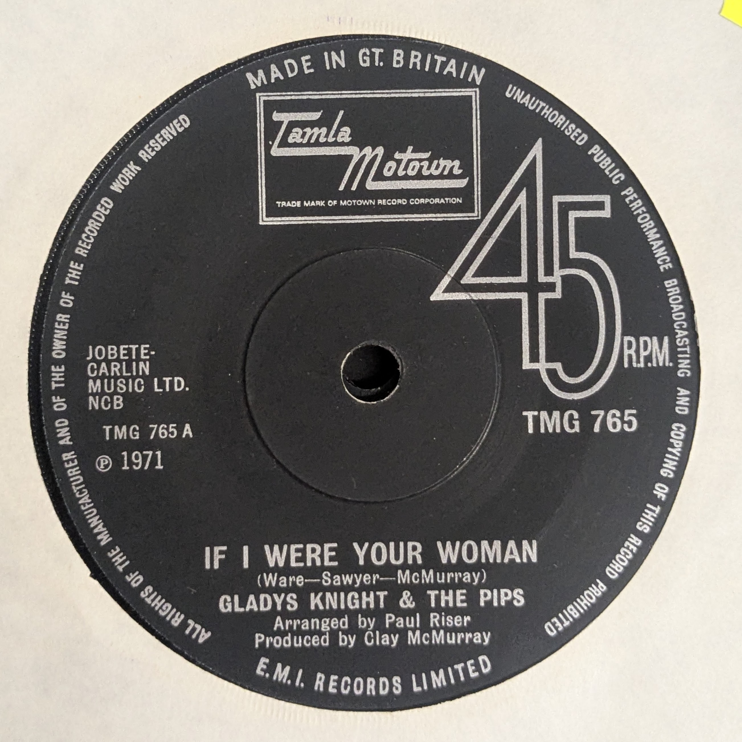 If I Were Your Woman / The Tracks Of My Tears