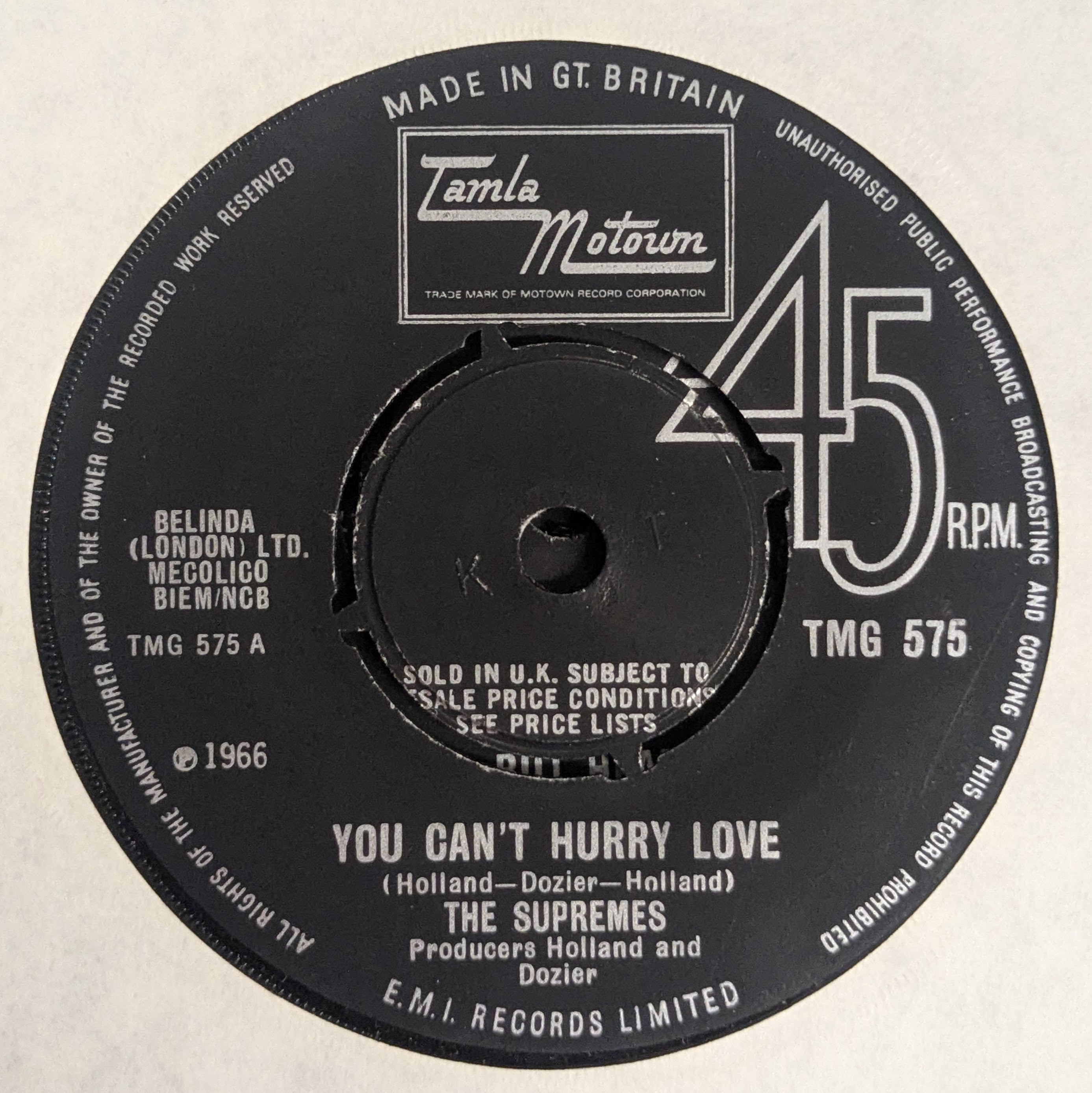 You Cant Hurry Love / Put Yourself In My Place