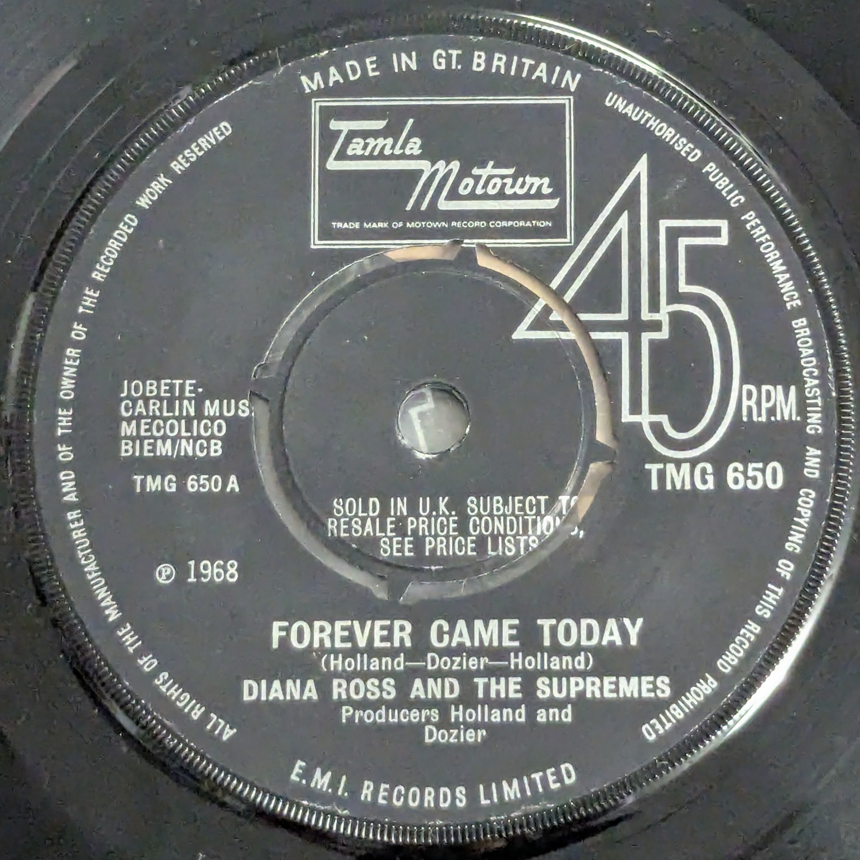 Forever Came Today / Time Changes Things