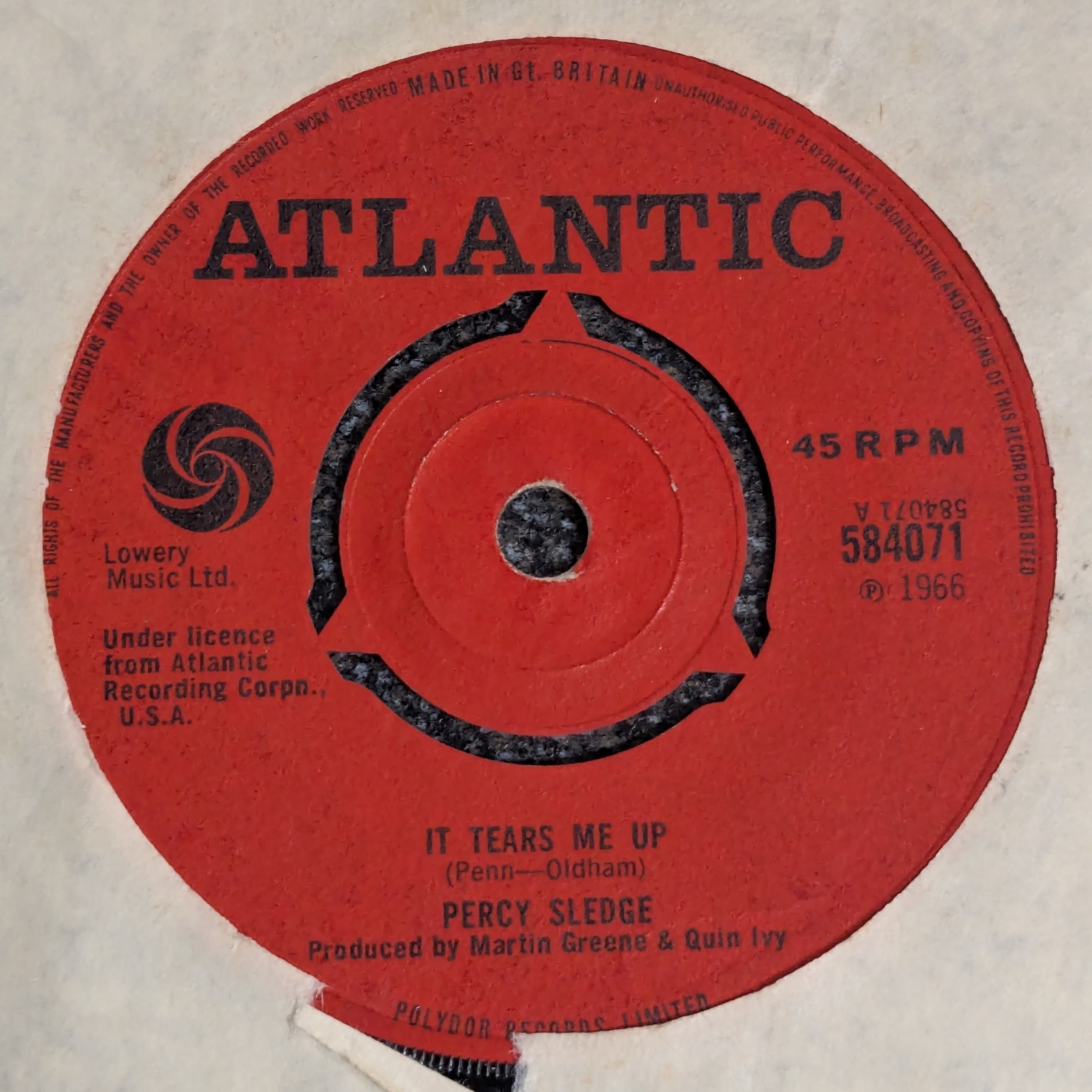 It Tears Me Up / Oh How Happy