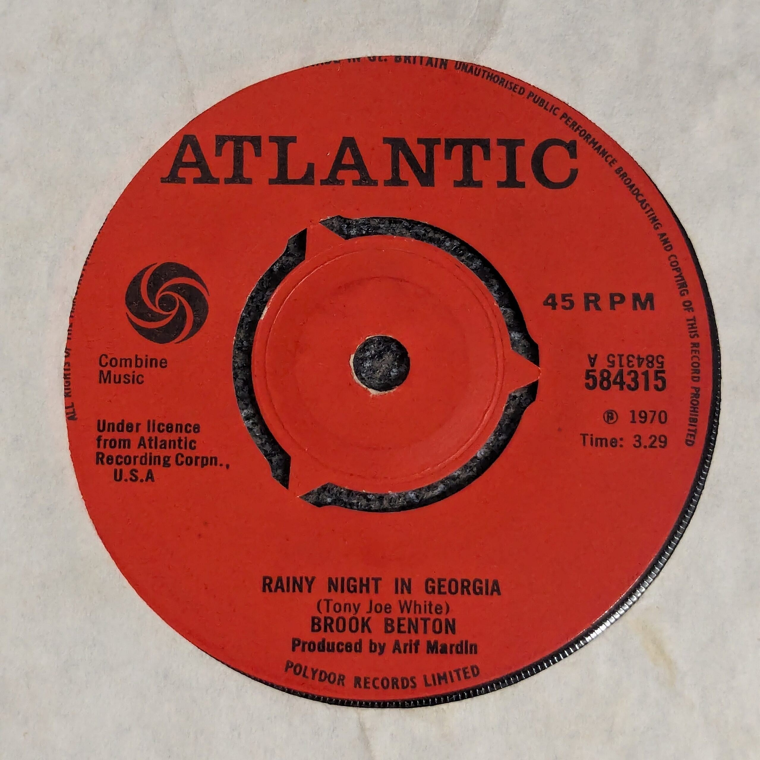 Rainy Night In Georgia / Where Do I Go From Here