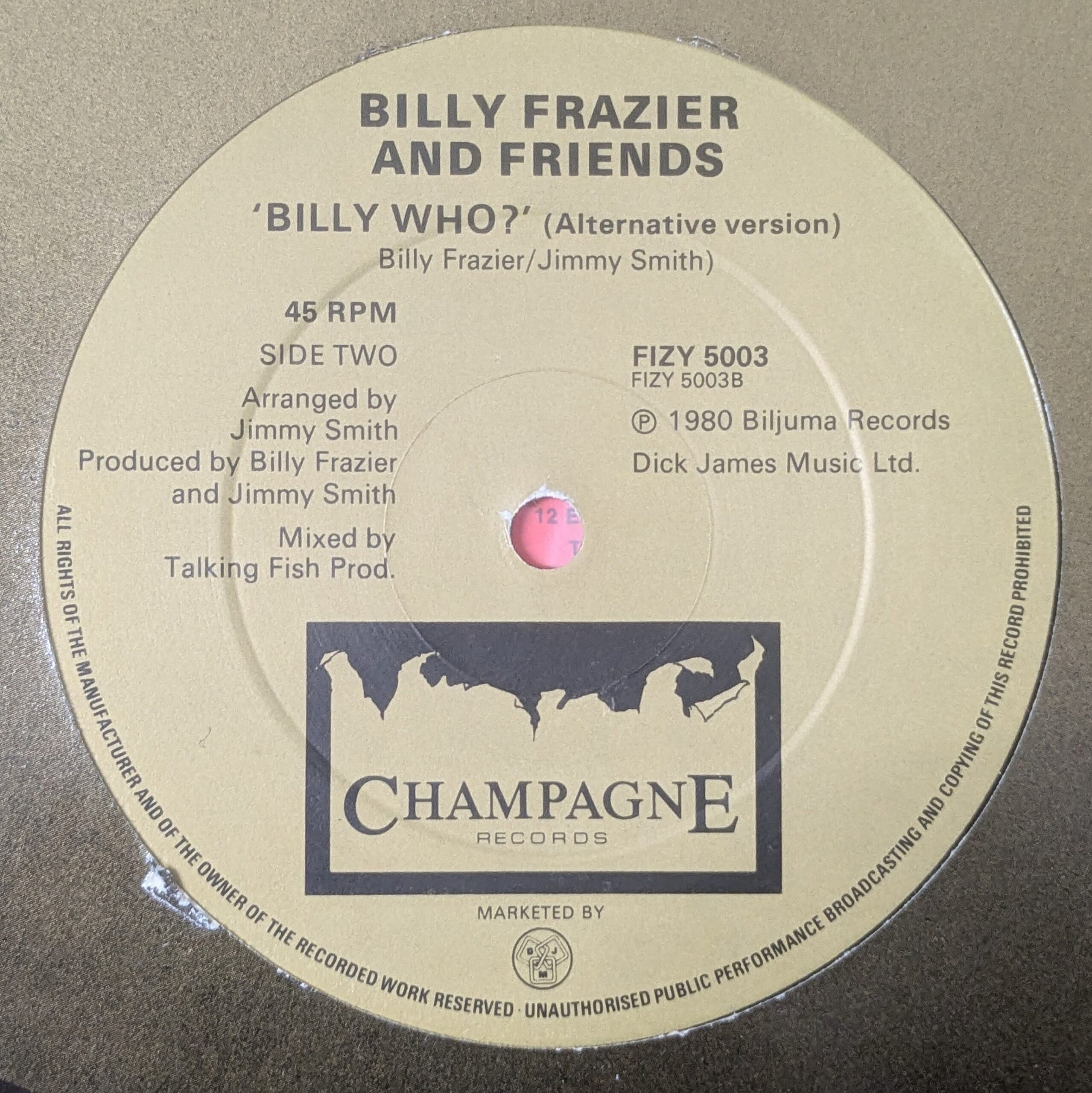 Billy who /Billy who Alternative version