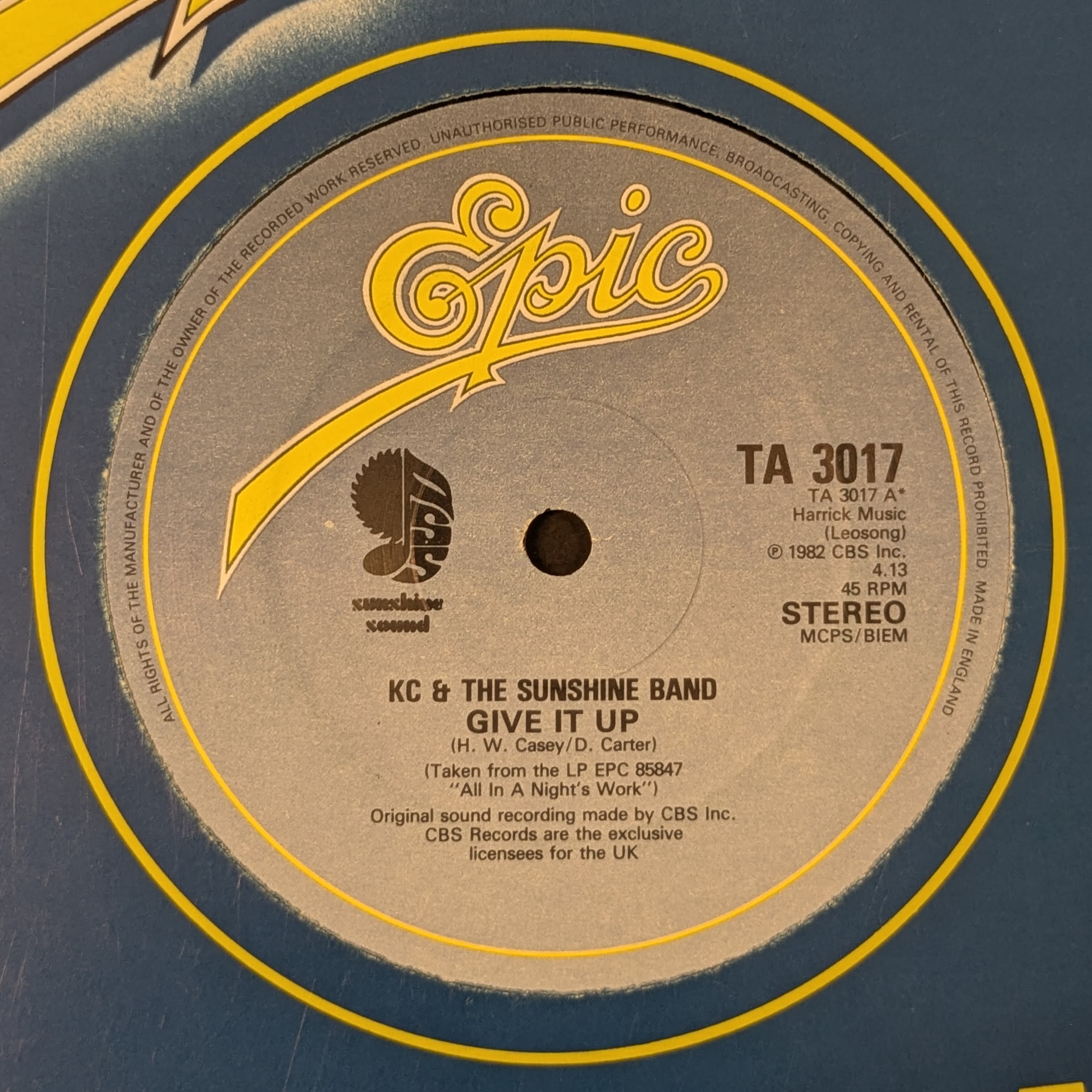 Give It Up/Its Too Hard To Say Goodbye