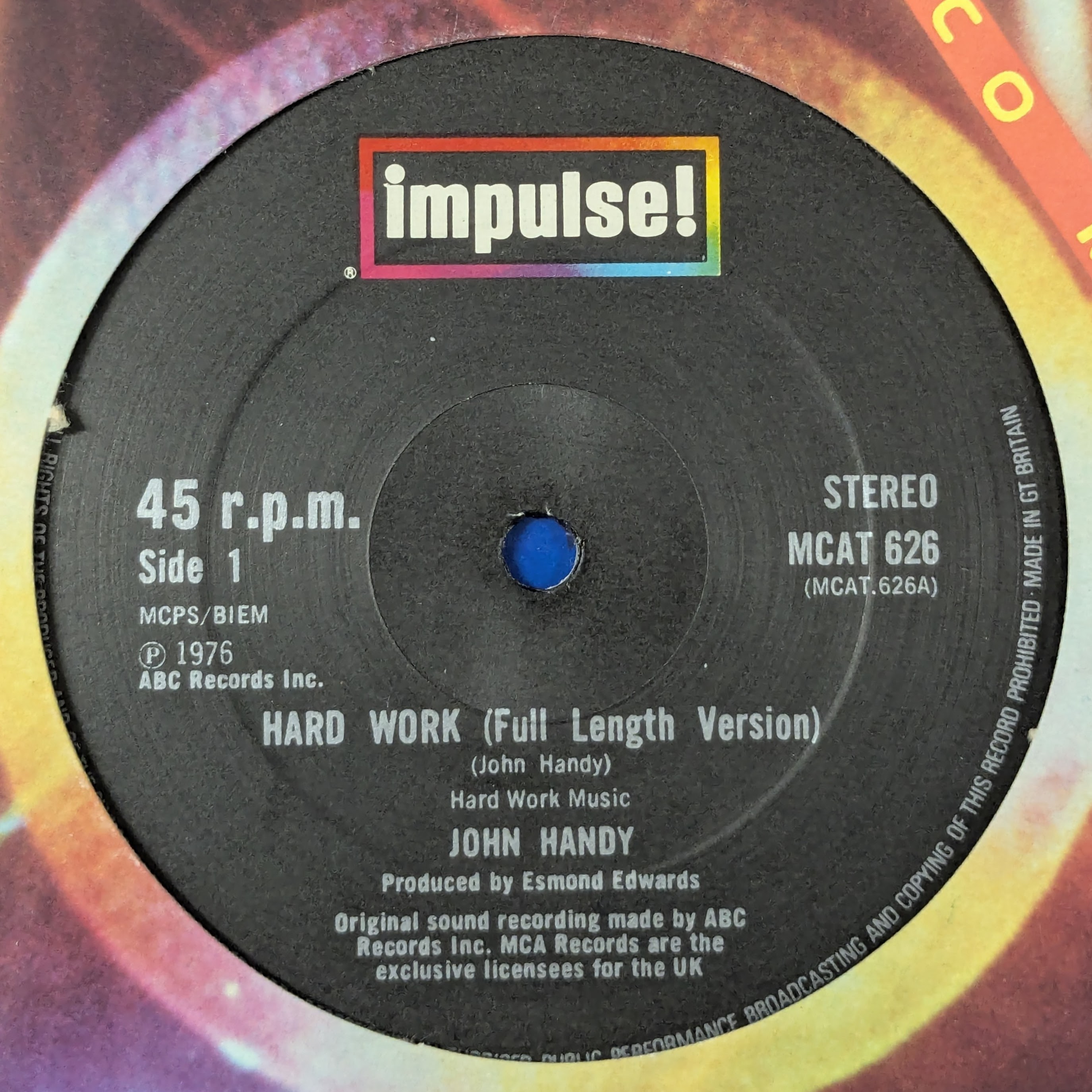 Hard Work|Young Enough To Dream|Blues For Louis Jordan