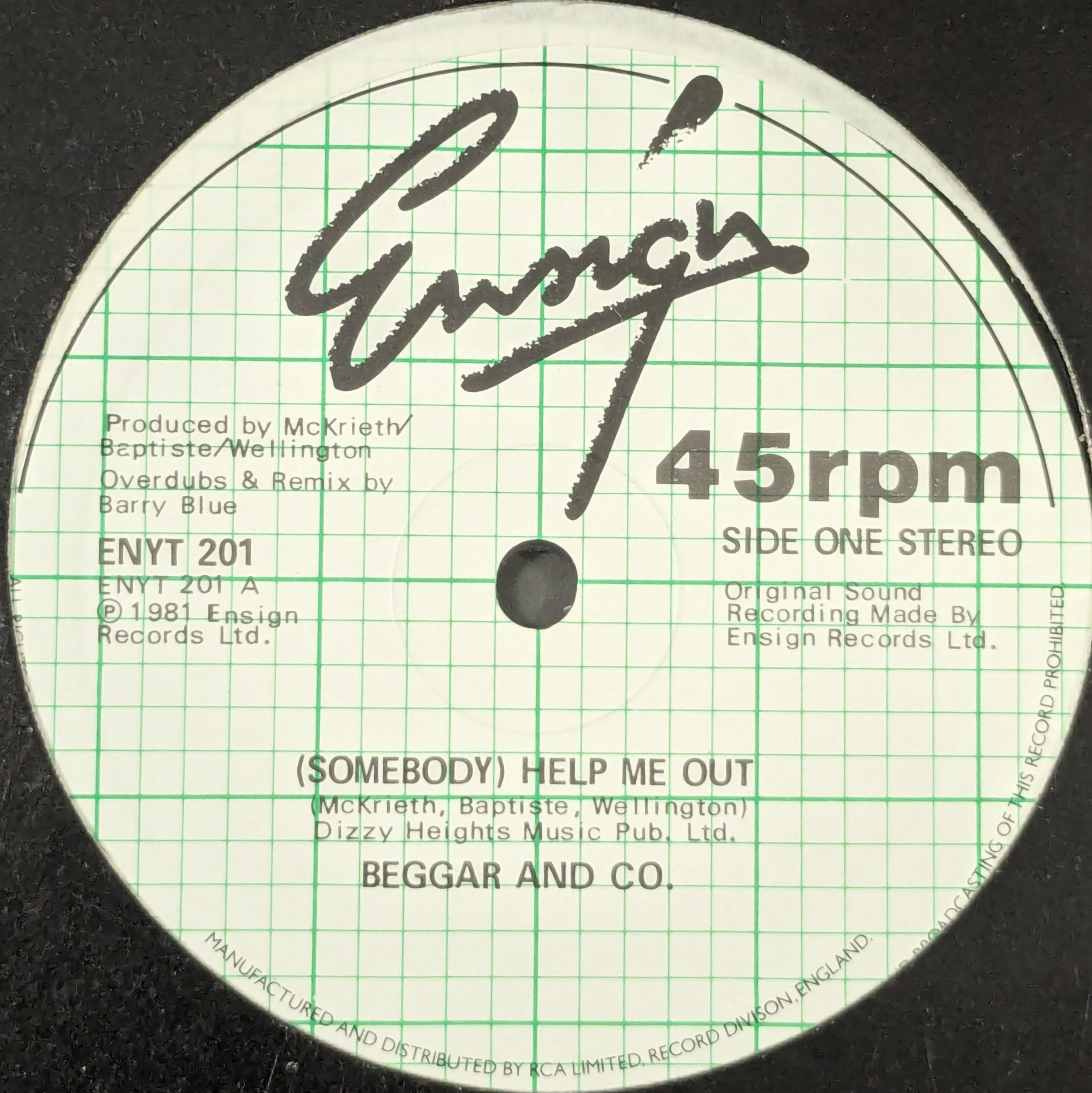 Somebody help me out/Rising Sun