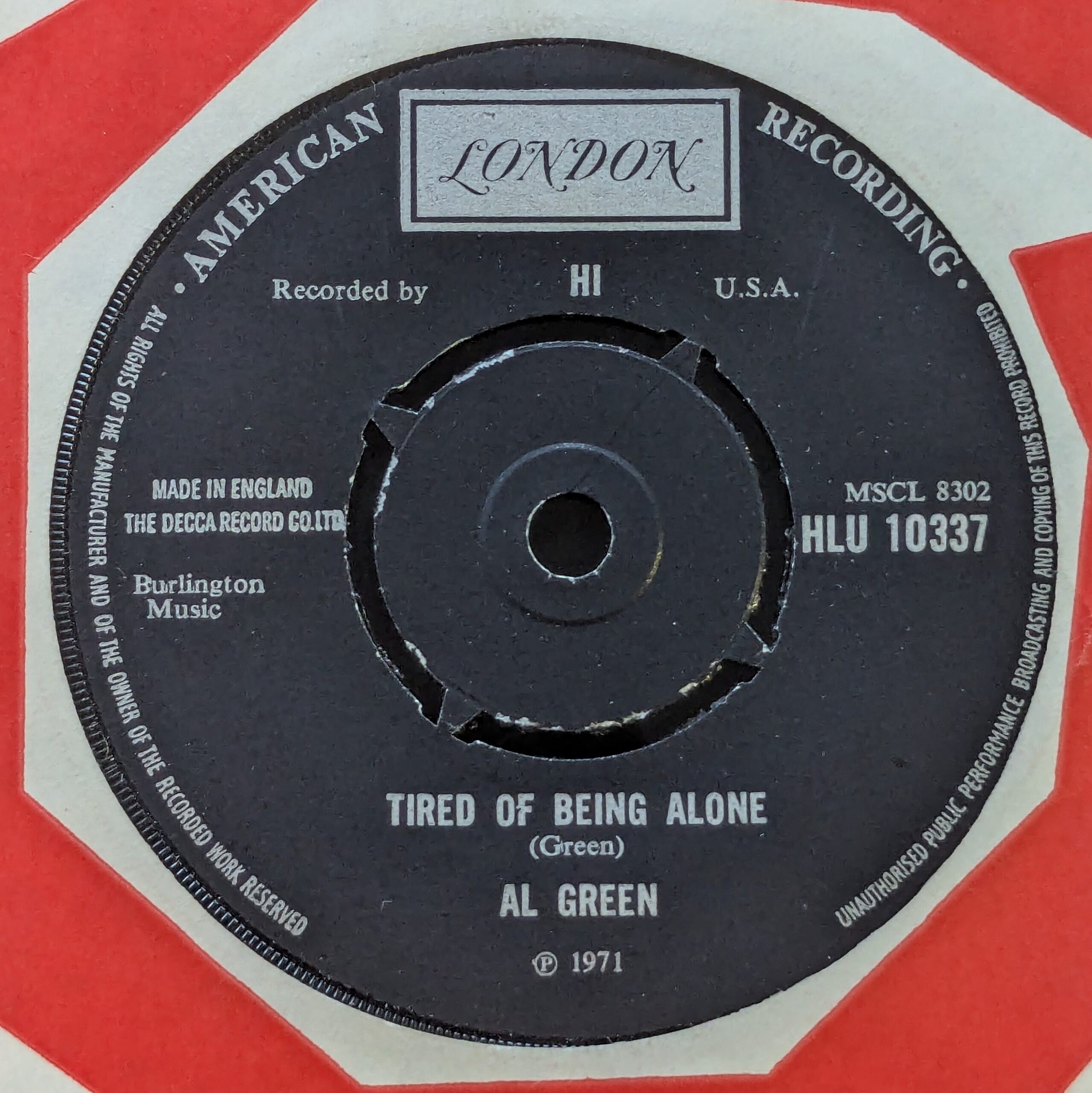 Tired Of Being Alone / Right Now Right Now